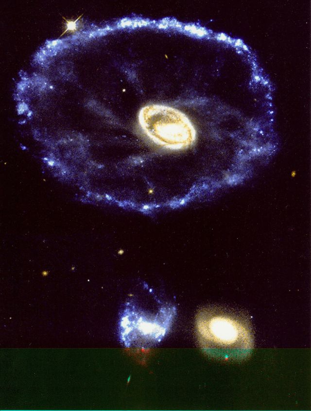галактика тележное колесо